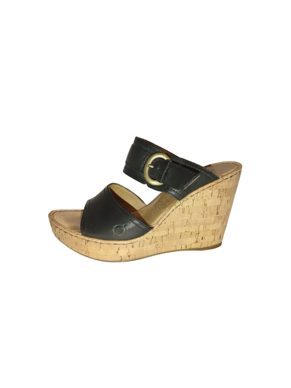 Born Sapphire Cork Wedge Sandals Size 9M